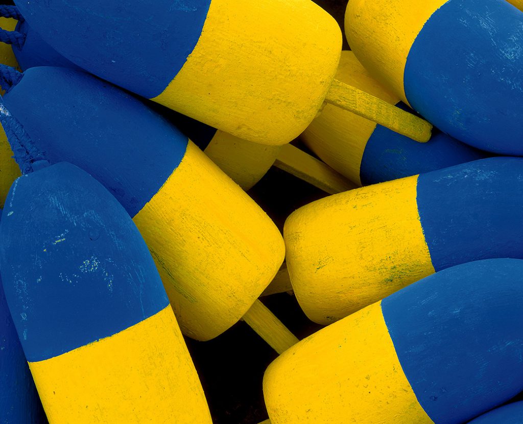 Blue and Yellow Buoys 2002