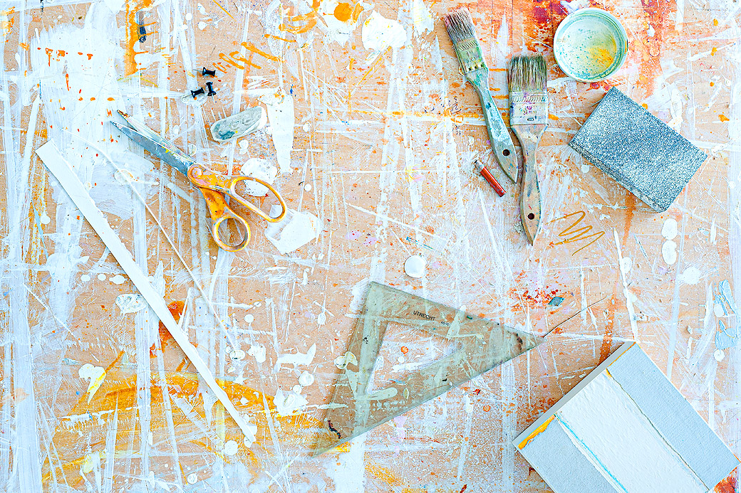 Artist Tools & Paint, Leslie Baker Studio, West Tisbury 2013