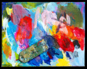 Paint Scraper & Canvas, Kenneth Vincent Studio, West Tisbury 2015