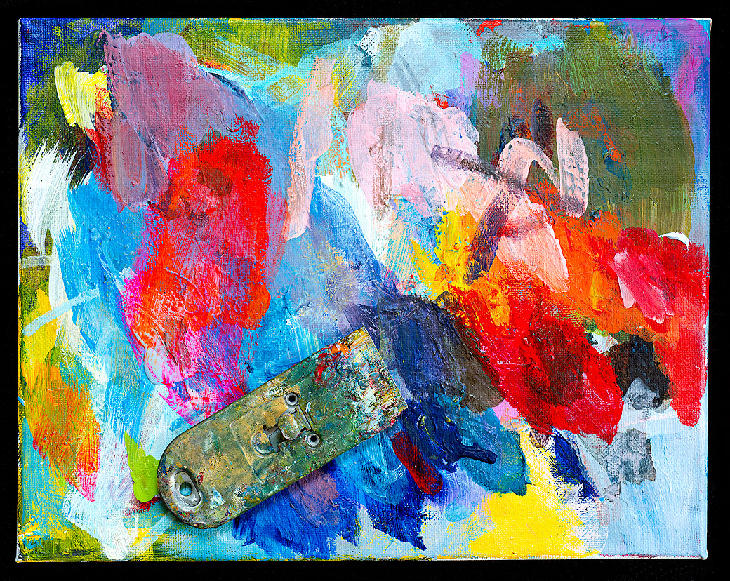 Paint Scraper & Canvas, Kenneth Vincent Studio, West Tisbury 2015