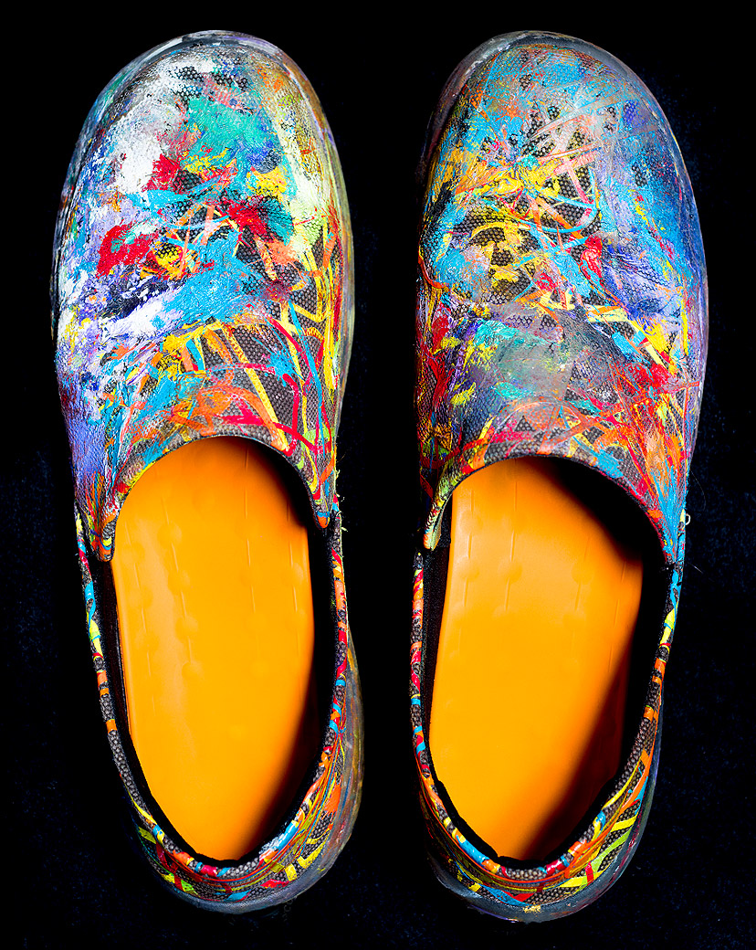 Clogs & Paint, JD Miller Studio, Dallas, Texas 2016