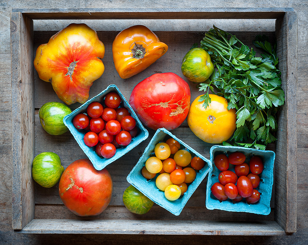 Tomatoes & Parsley, Morning Glory Farm 2013